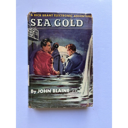 1947 RICK BRANT ELECTRONIC ADVENTURE 3 : SEA GOLD - John Blaine - 1st Edition - Humphrey's Book Den