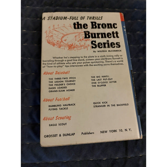 1961 The Bluffer by Wilfred McCormick Bronc Burnett Series 1st Edition HCDJ - Humphrey's Book Den