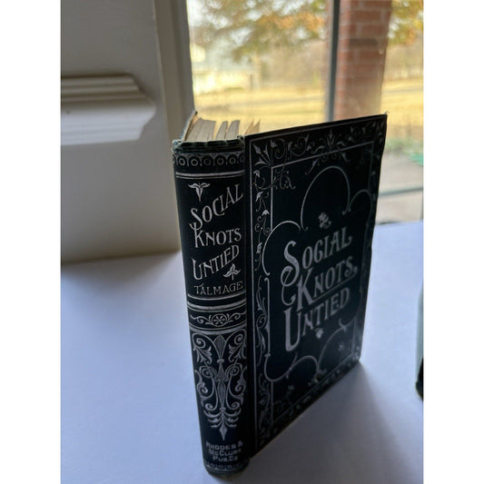 2 - Book Victorian Talmage Set – Social Knots & Holy Land – Rhodes & McClure - Humphrey's Book Den
