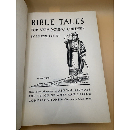 Bible Tales for Very Young Children Book Two Lenore Cohen 1936 7th Print UAHC - Humphrey's Book Den
