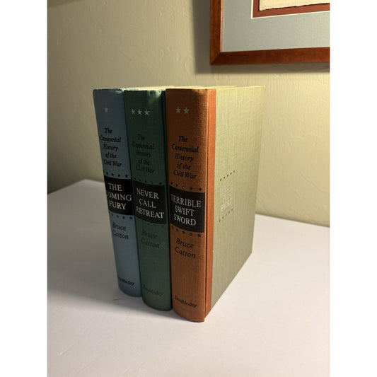 Bruce Catton Centennial History of the Civil War 3 Vol First Editions Set - Humphrey's Book Den