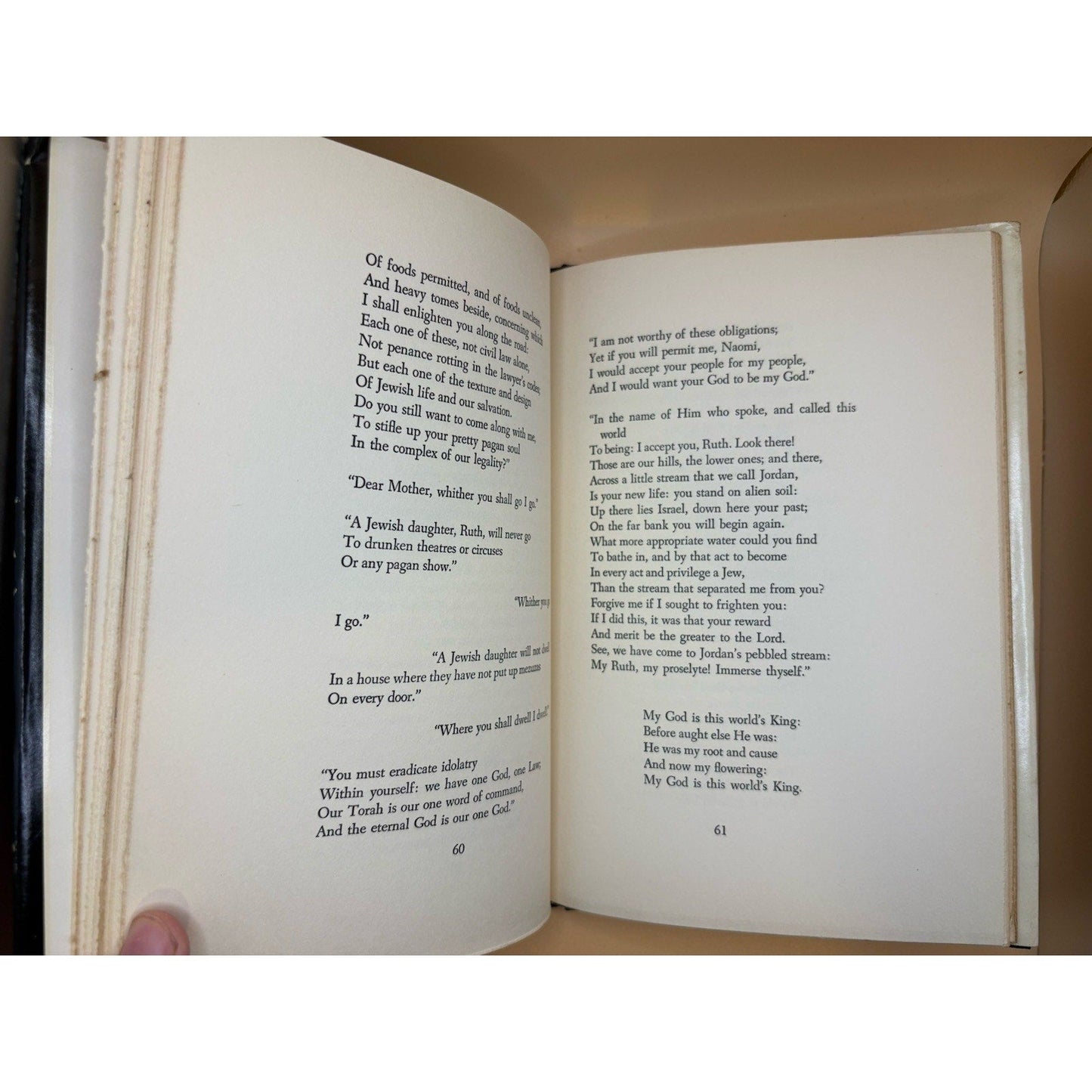 Come Under the Wings Grace Goldin 1958 1st Ed Midrash Ruth Maurice Samuel DJ - Humphrey's Book Den