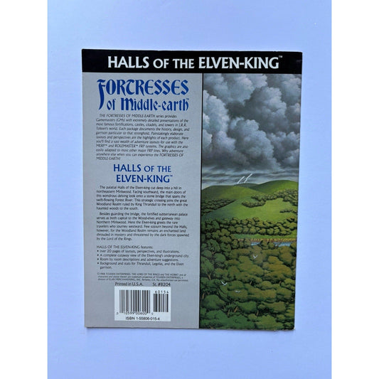 D&D Halls of the Elven - King ICE 8204 1988 MERP Tolkien Module Complete w/ Maps - Humphrey's Book Den