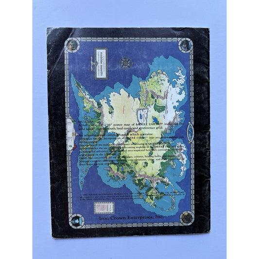 D&D Middle - earth Campaign Guide ICE 2100 1982 MERP RPG Complete w/ Map Tolkien - Humphrey's Book Den