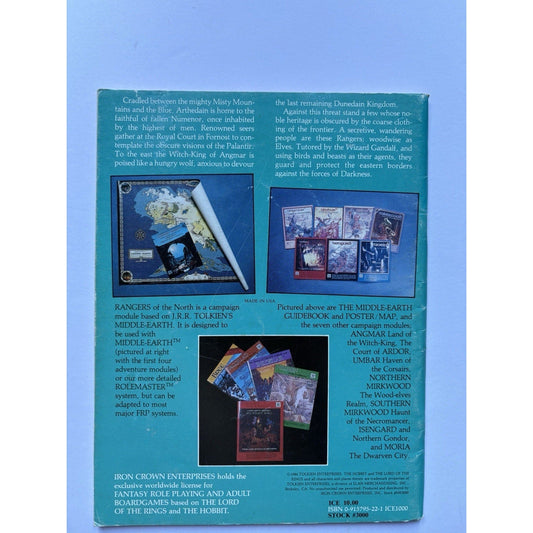 D&D Rangers of the North ICE 3000 1984 MERP Module Complete Tolkien Arthedain - Humphrey's Book Den