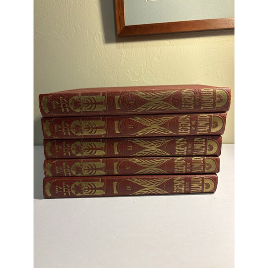 En Jacob Legends of the Talmud 5 Volume Set Ibn Chabib Glick 1916 - 1921 - Humphrey's Book Den