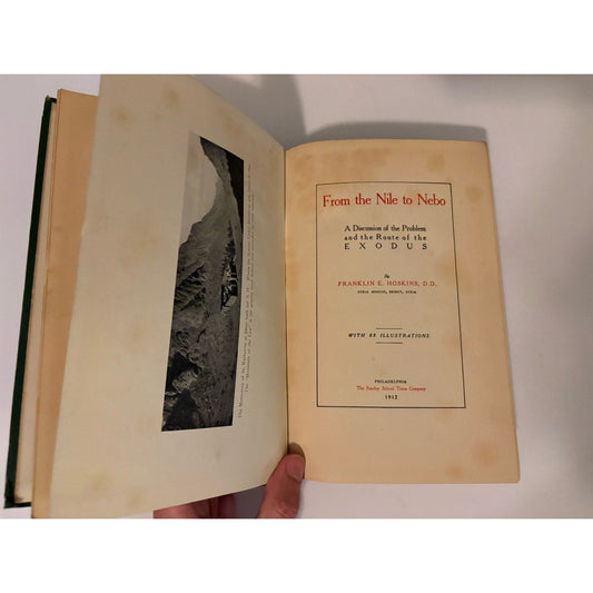 From the Nile to Nebo Franklin Hoskins 1912 Illustrated HC Biblical Study - Humphrey's Book Den