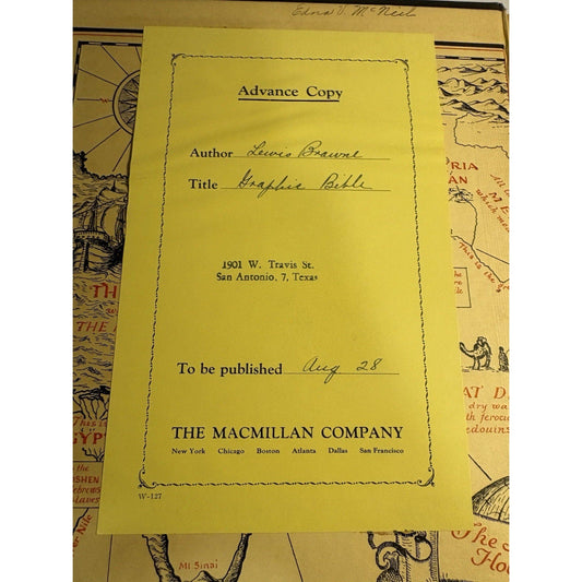 Graphic Bible 1928 1st Ed Advance Copy — Illustrated by Mark Rothko - Humphrey's Book Den