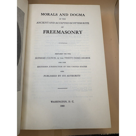 Morals and Dogma Scottish Rite Freemasonry 1960 Albert Pike Red Hardcover 33° - Humphrey's Book Den