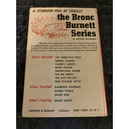 One - O’ Clock Hitter – Wilfred McCormick 1960 Grosset & Dunlap Bronc Burnett 12 - Humphrey's Book Den