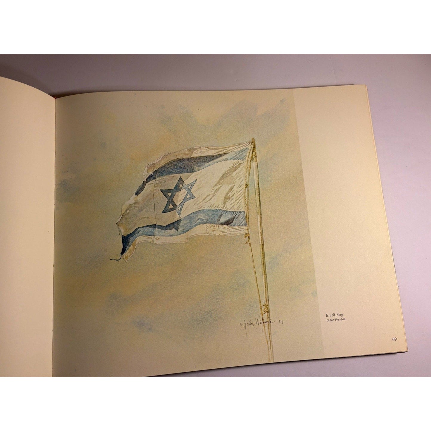 Promised Land Abba Eban 1978 1st Ed Gordon Wetmore Paintings Israel w/ Art Print - Humphrey's Book Den