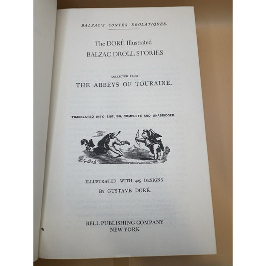 The Dore Illustrated Balzac Droll Stories (1977) Hardcover with Dust Jacket VG - Humphrey's Book Den