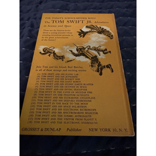 TOM SWIFT JR 19 AND HIS TRIPHIBIAN ATOMICAR VICTOR APPLETON 1962 G&D PC FIRST ED - Humphrey's Book Den