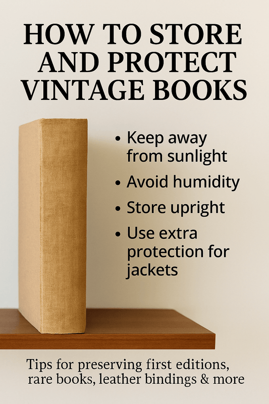 How to Safely Store and Protect Vintage Books (Collector Guide 2025) - Humphrey's Book Den
