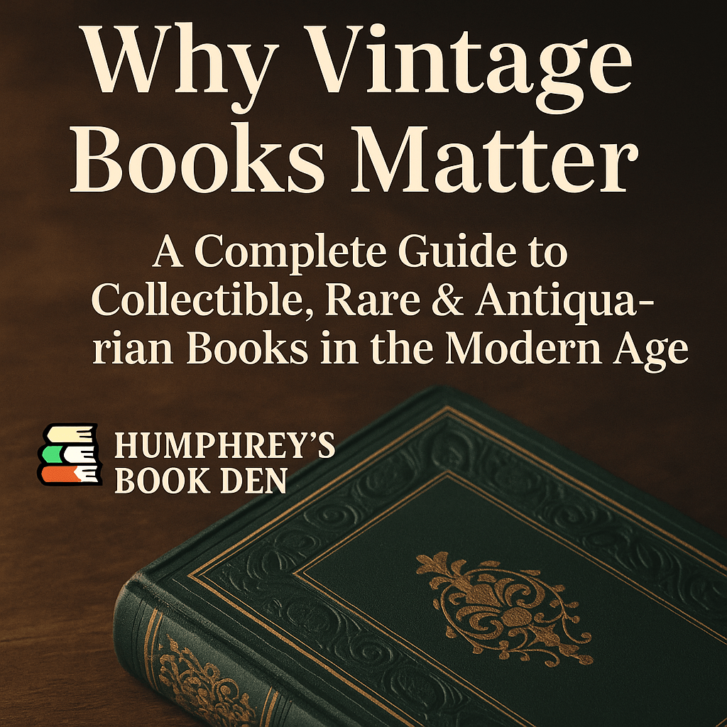 📚 Why Vintage Books Hold Real Value in a Digital Age - Humphrey's Book Den