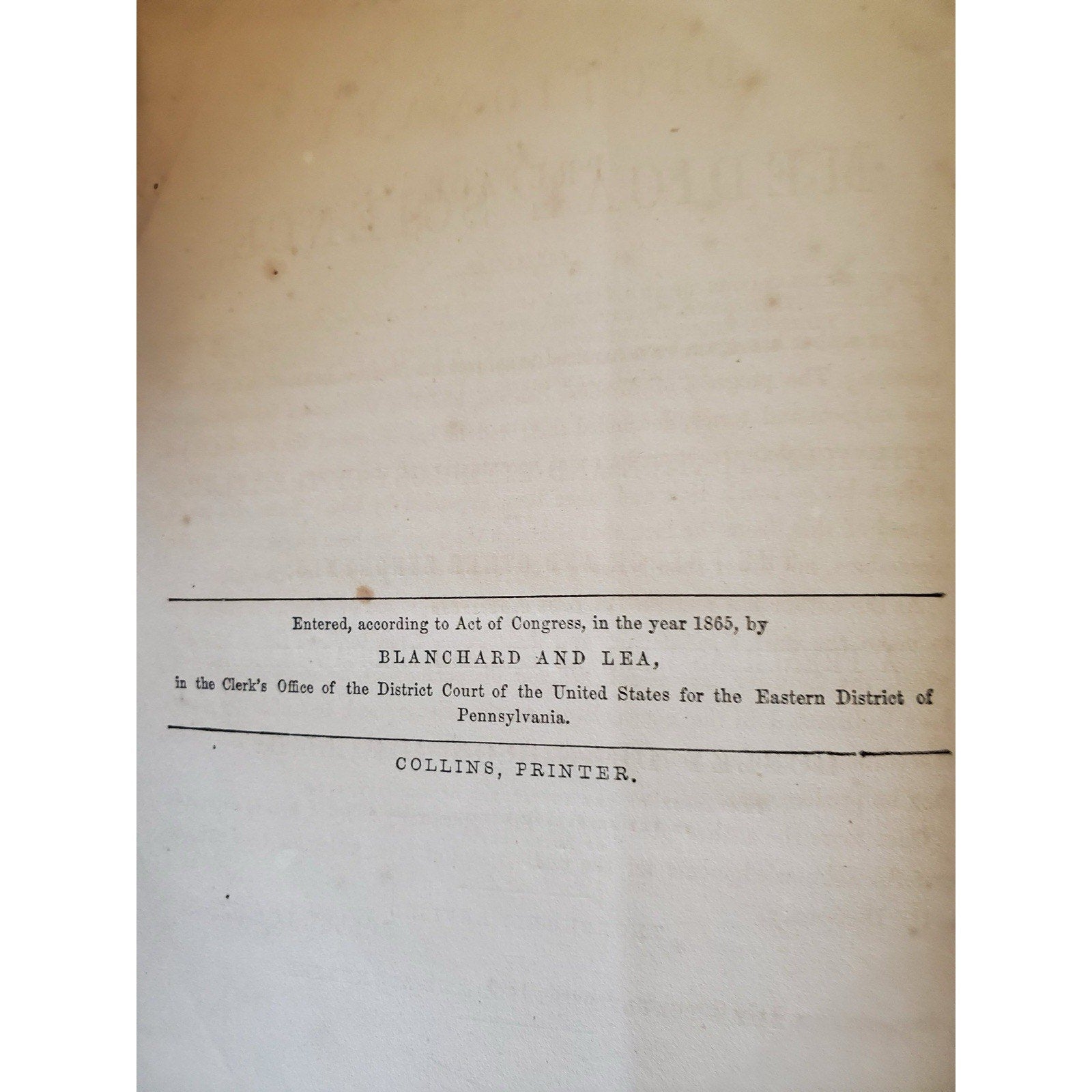 1866 Dunglison Medical Lexicon Dictionary Medical Science Leather Antique - Humphrey's Book Den