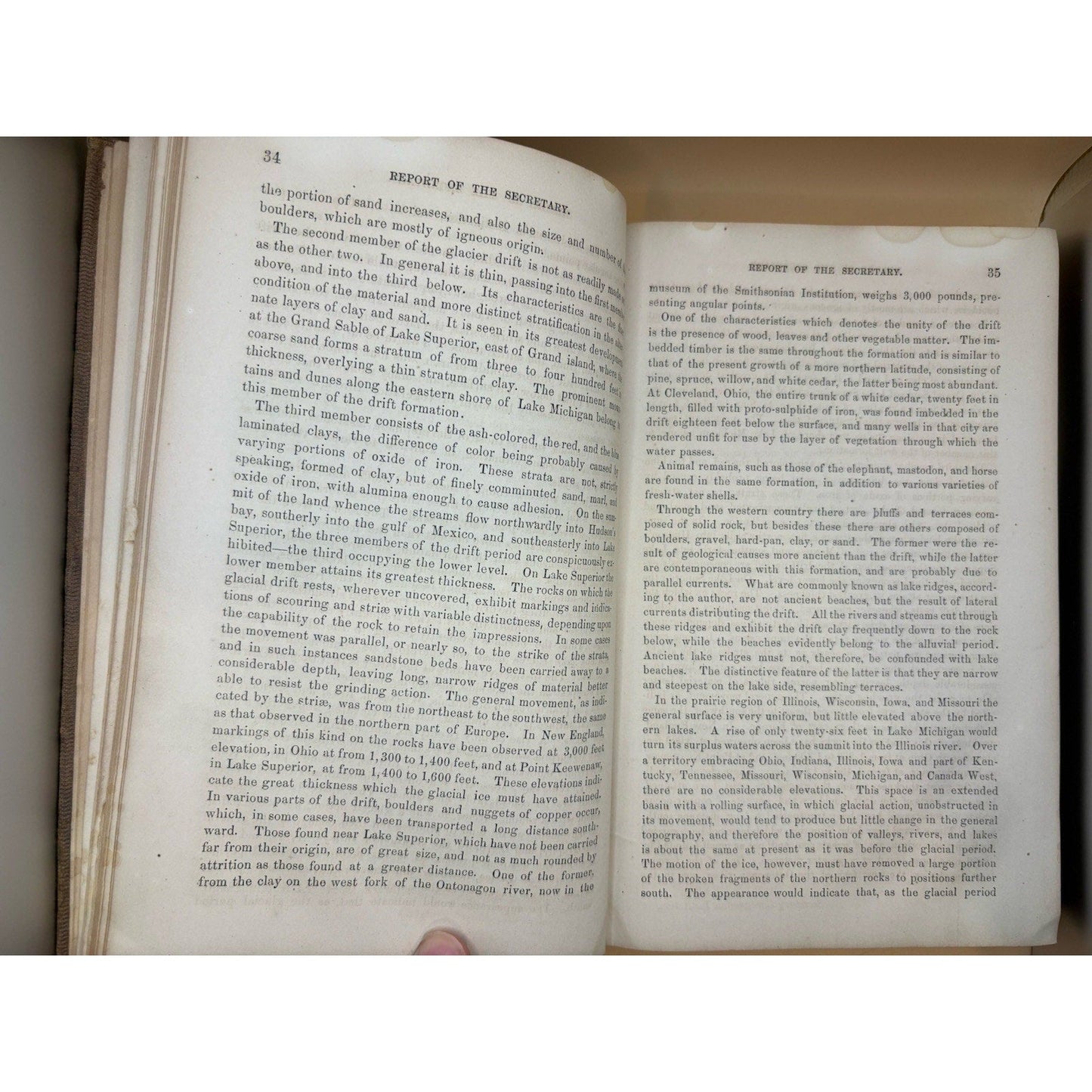 1867 Smithsonian Annual Report Board of Regents Antique GPO 19th C - Humphrey's Book Den