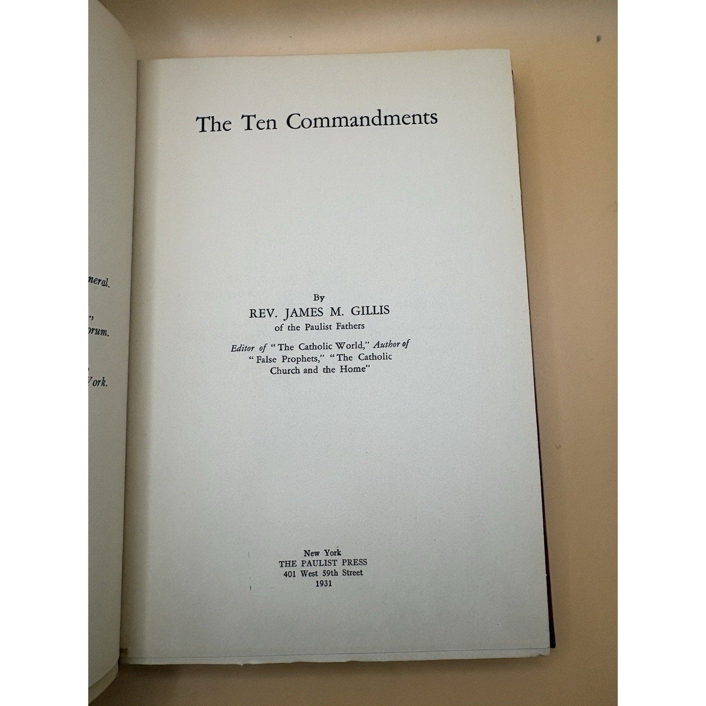 1931–32 James M. Gillis Set – Paulist Press – Slipcase w/ Glassine DJs - Humphrey's Book Den