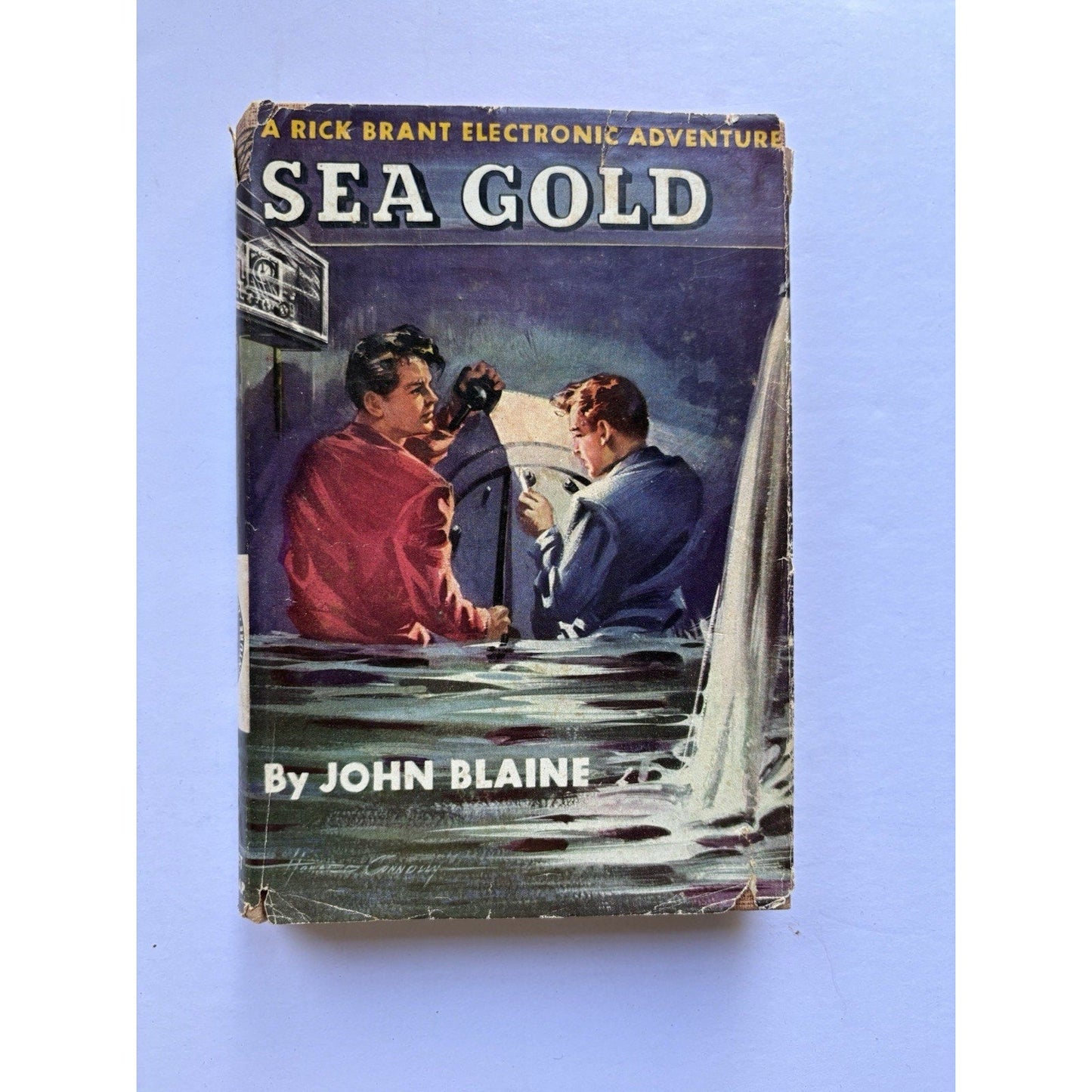 1947 RICK BRANT ELECTRONIC ADVENTURE 3 : SEA GOLD - John Blaine - 1st Edition - Humphrey's Book Den