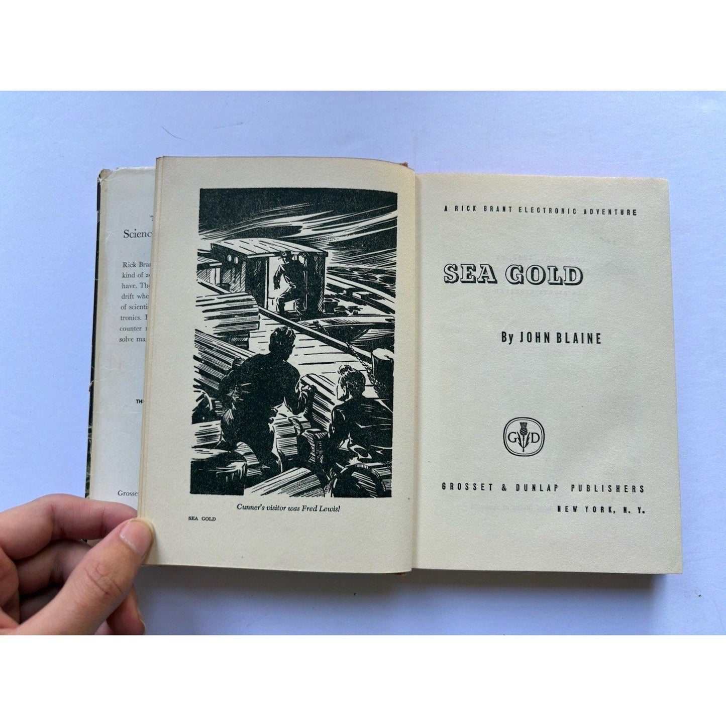 1947 RICK BRANT ELECTRONIC ADVENTURE 3 : SEA GOLD - John Blaine - 1st Edition - Humphrey's Book Den