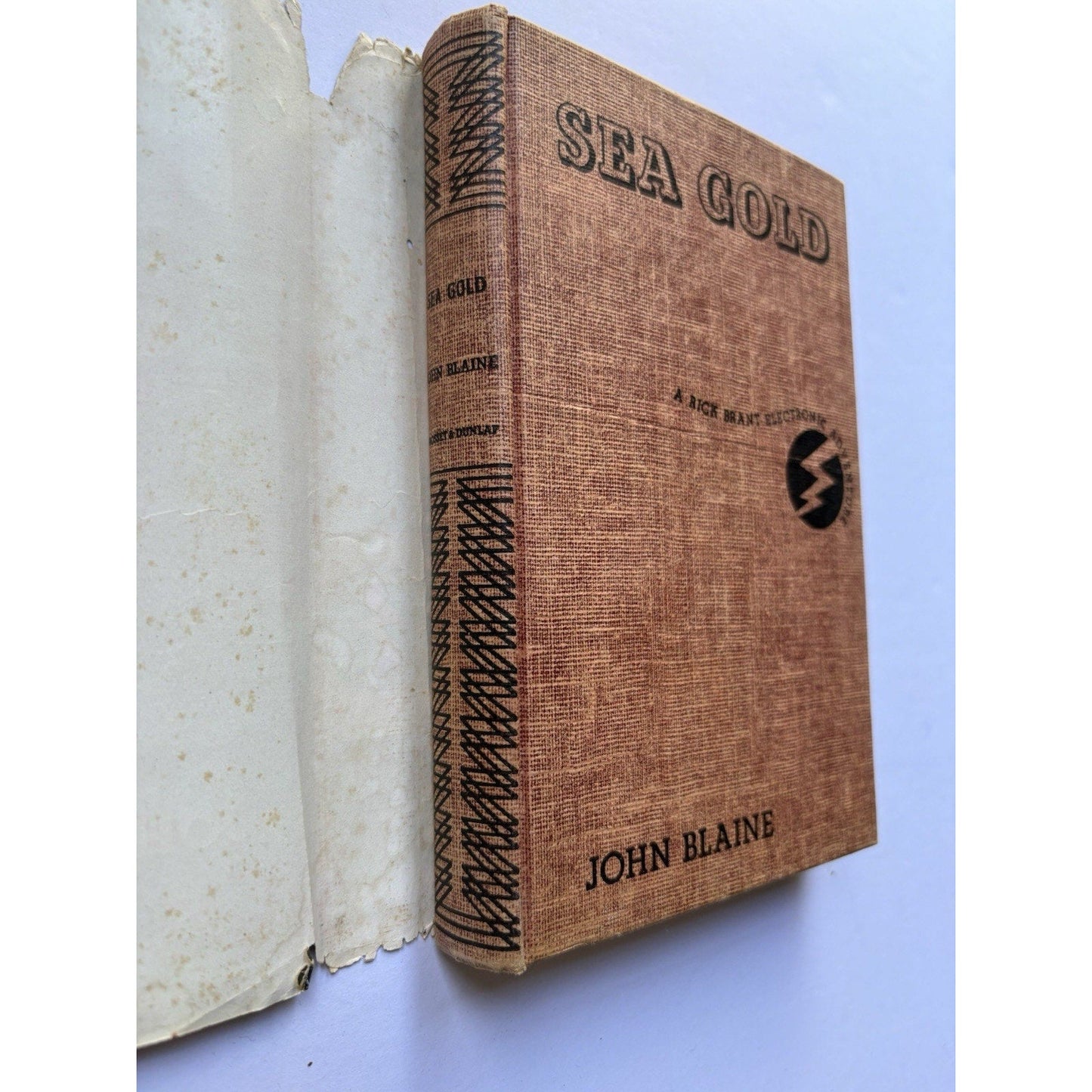 1947 RICK BRANT ELECTRONIC ADVENTURE 3 : SEA GOLD - John Blaine - 1st Edition - Humphrey's Book Den