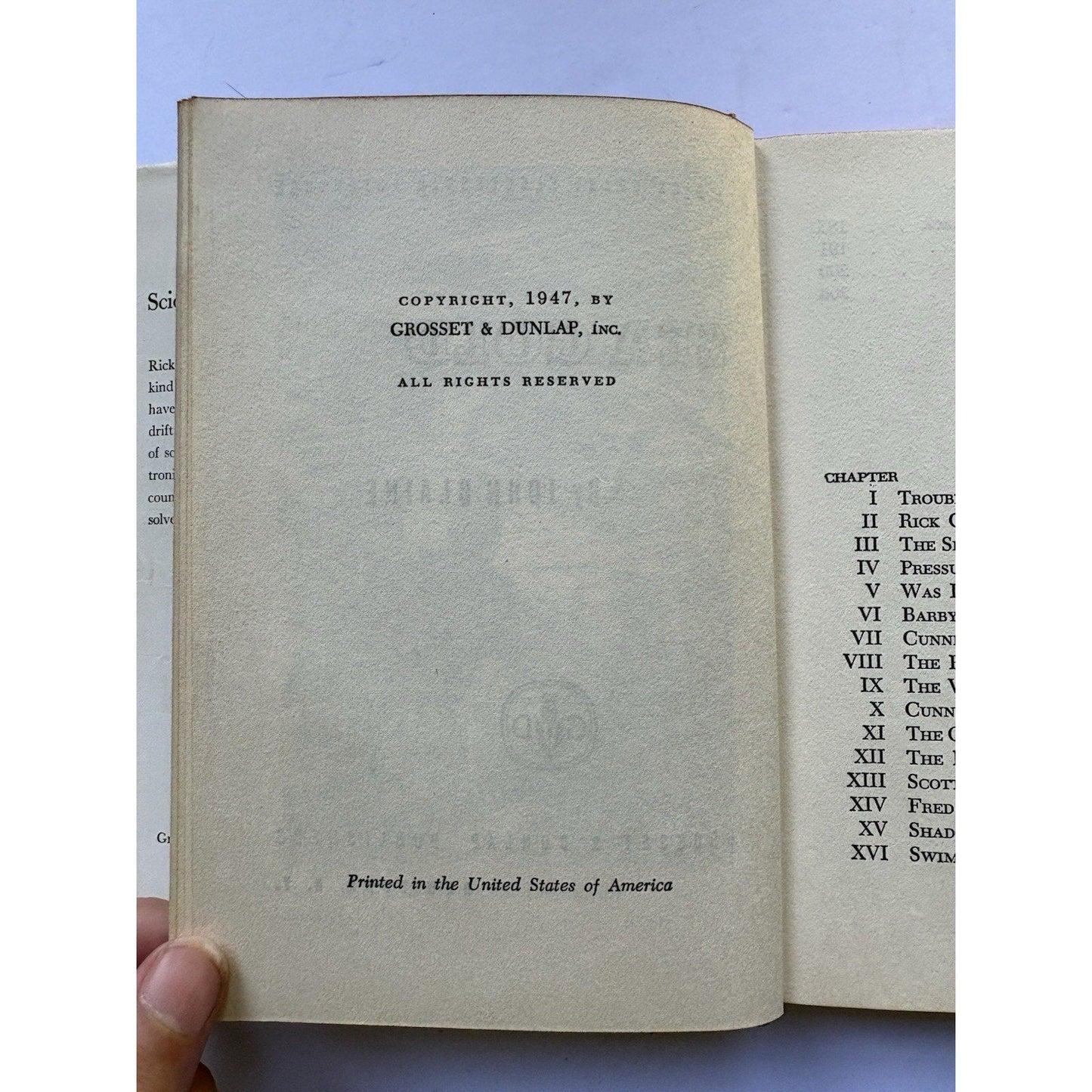 1947 RICK BRANT ELECTRONIC ADVENTURE 3 : SEA GOLD - John Blaine - 1st Edition - Humphrey's Book Den