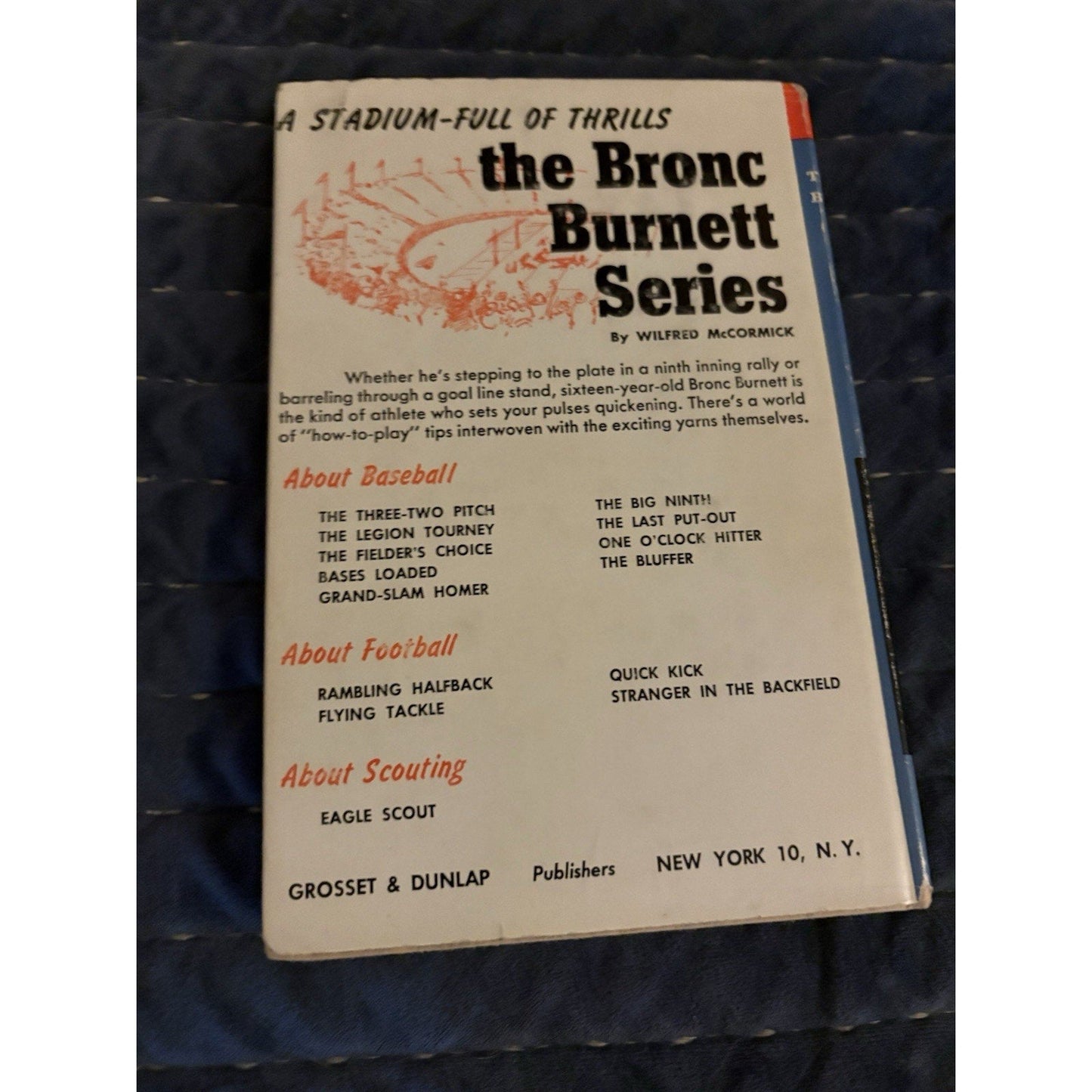 1961 The Bluffer by Wilfred McCormick Bronc Burnett Series 1st Edition HCDJ - Humphrey's Book Den