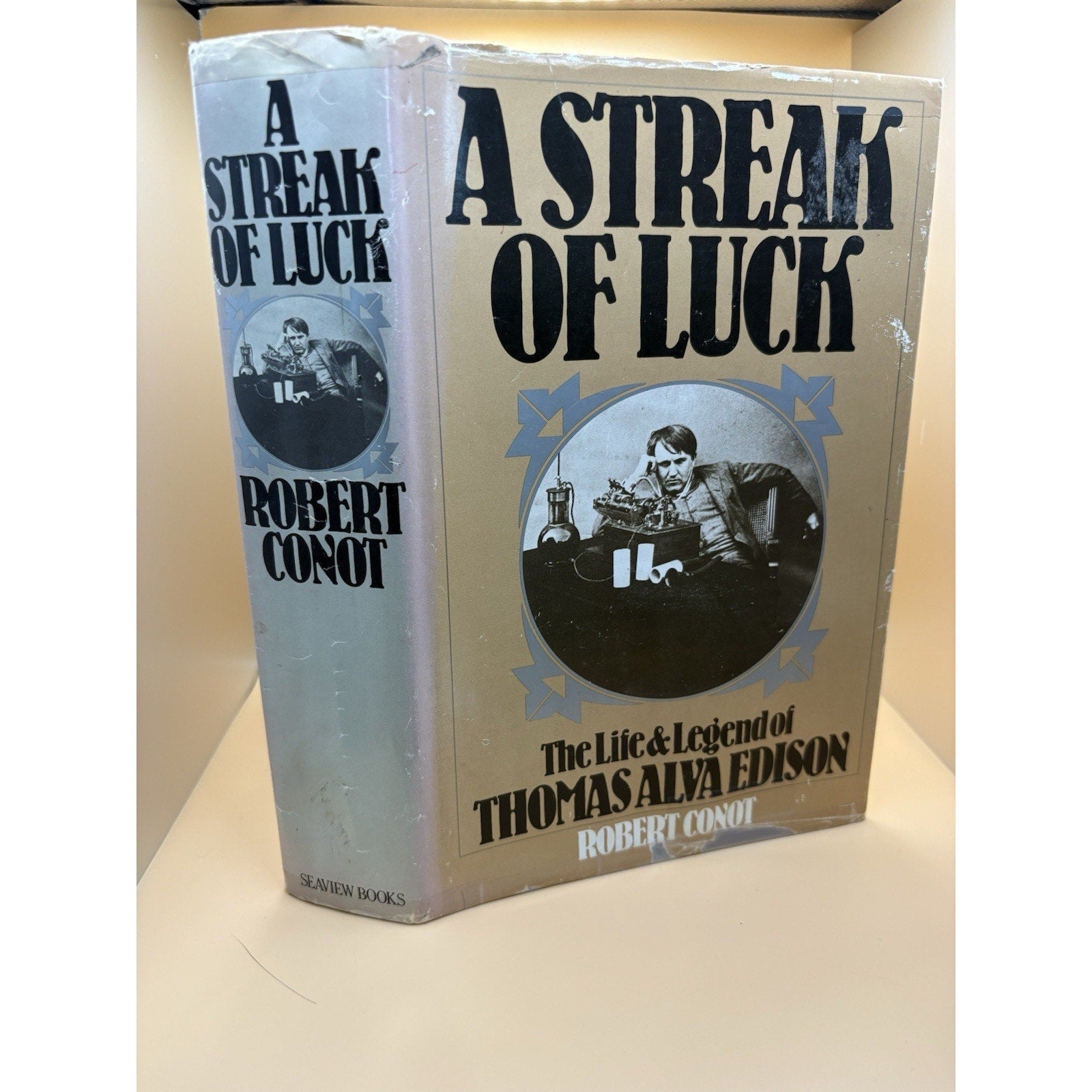 A Streak of Luck Robert Conot 1979 FIRST EDITION Thomas Edison HC w/DJ - Humphrey's Book Den