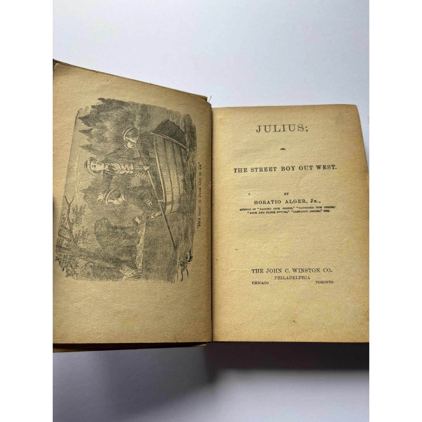 Antique Book Julius by Horatio Alger Jr. 1874 - Humphrey's Book Den