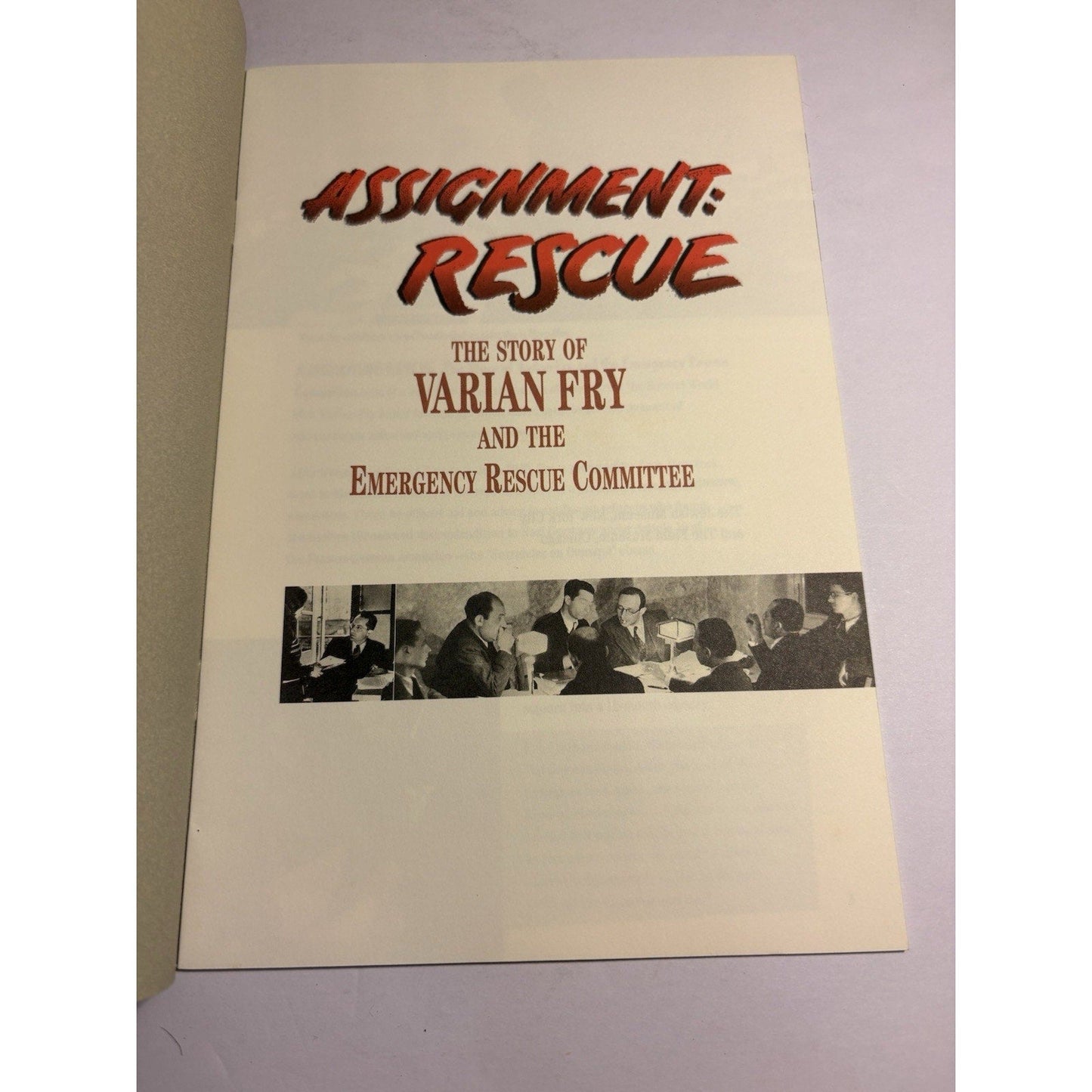 Assignment Rescue Varian Fry Exhibition Catalogue 1997 Holocaust Museum RARE - Humphrey's Book Den