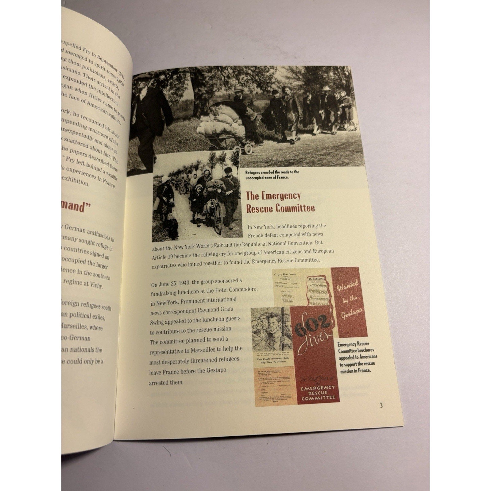 Assignment Rescue Varian Fry Exhibition Catalogue 1997 Holocaust Museum RARE - Humphrey's Book Den