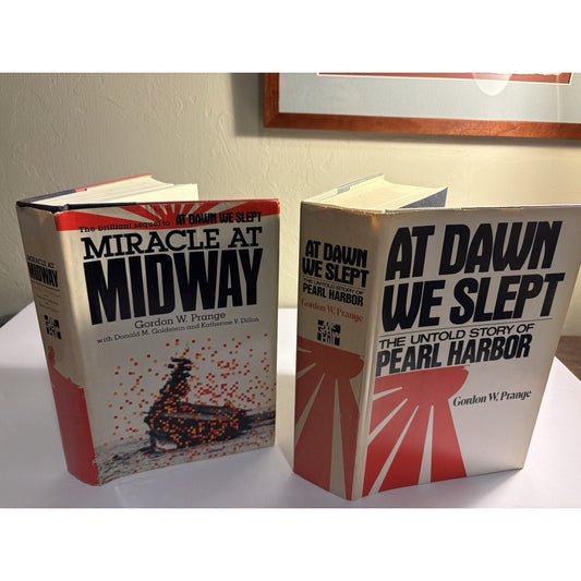 At Dawn We Slept & Miracle at Midway Prange 1st Editions w/ Dust Jackets - Humphrey's Book Den