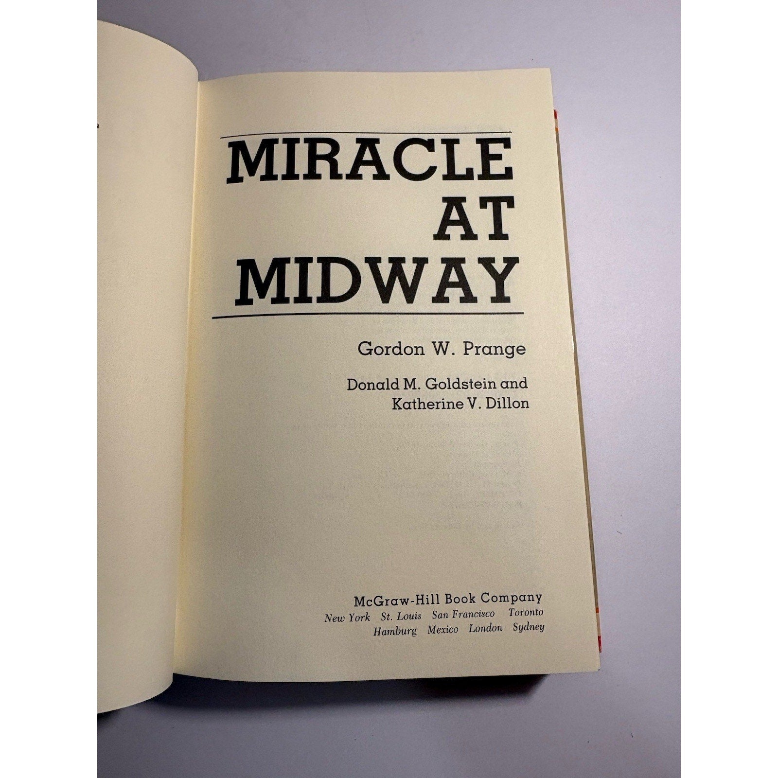 At Dawn We Slept & Miracle at Midway Prange 1st Editions w/ Dust Jackets - Humphrey's Book Den