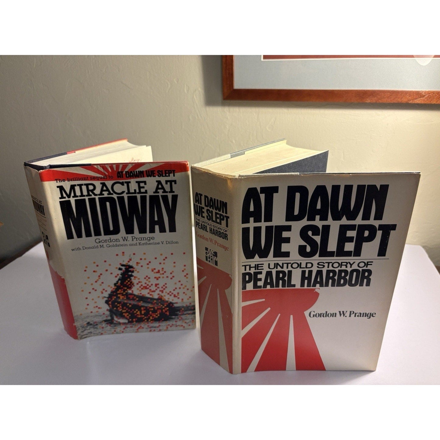 At Dawn We Slept & Miracle at Midway Prange 1st Editions w/ Dust Jackets - Humphrey's Book Den