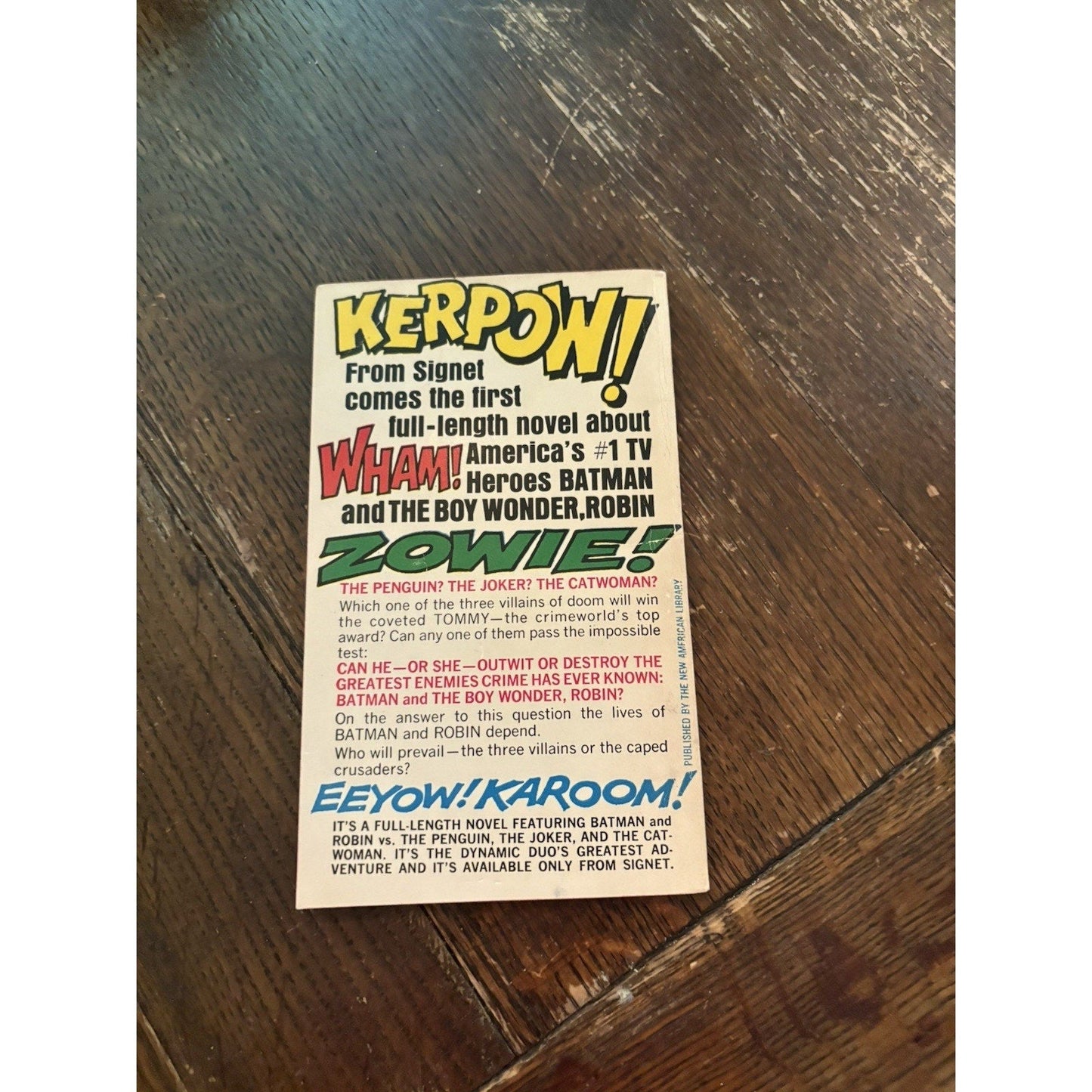 Batman Vs. 3 Villains of Doom/ Winston Lyon/Signet/First Printing 1966 - Humphrey's Book Den