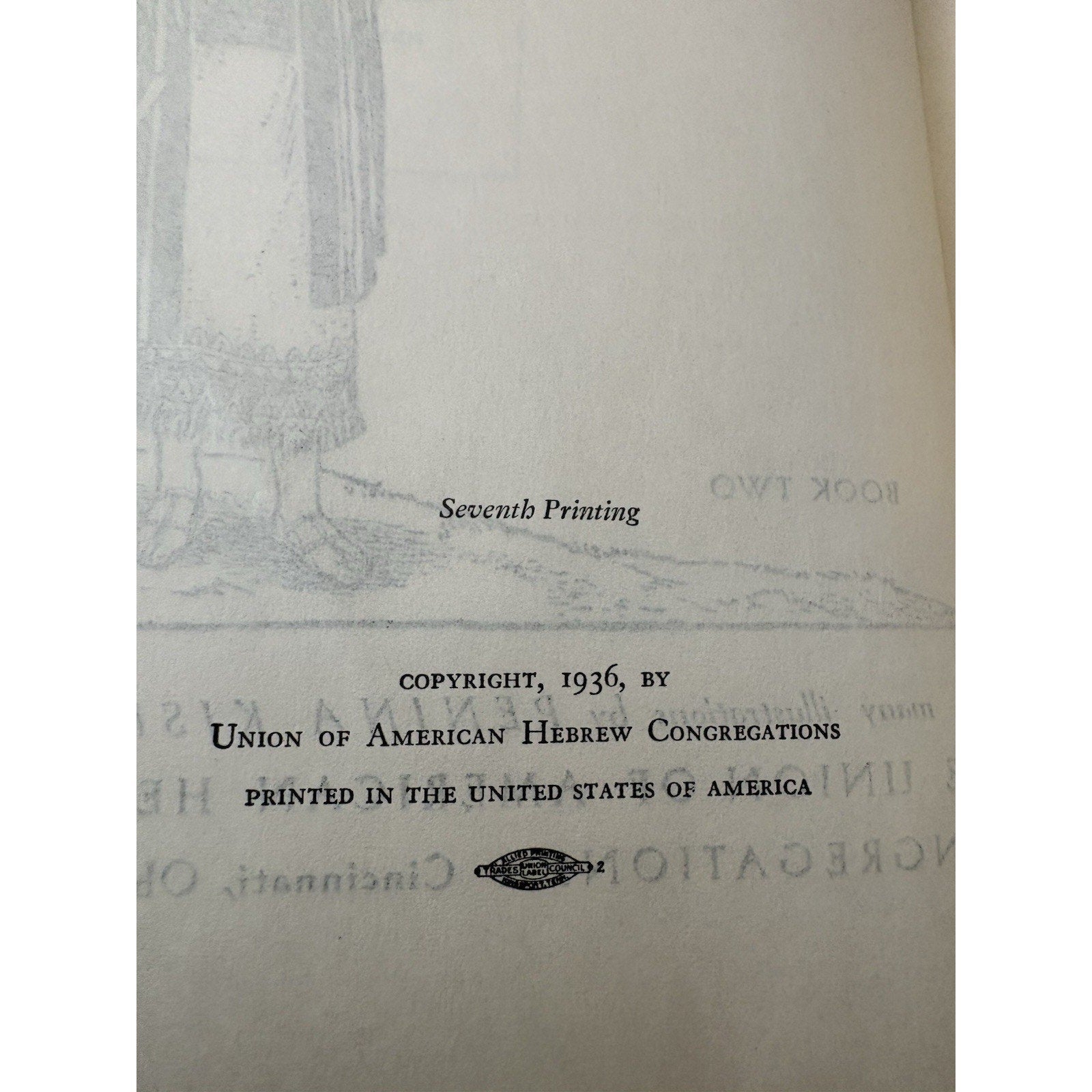 Bible Tales for Very Young Children Book Two Lenore Cohen 1936 7th Print UAHC - Humphrey's Book Den