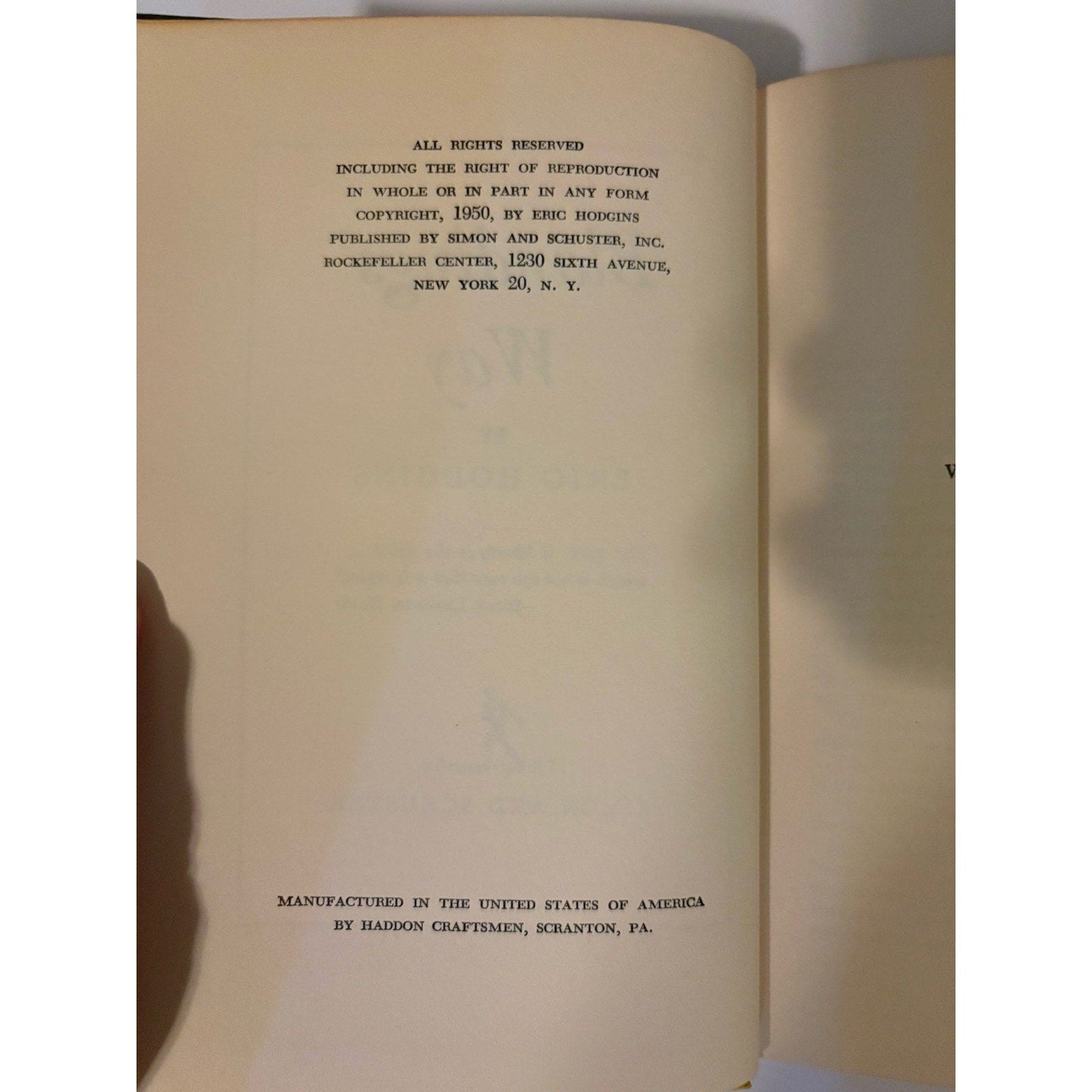 Blandings’ Way – Eric Hodgins – 1950/51 First Edition Hardcover - Humphrey's Book Den
