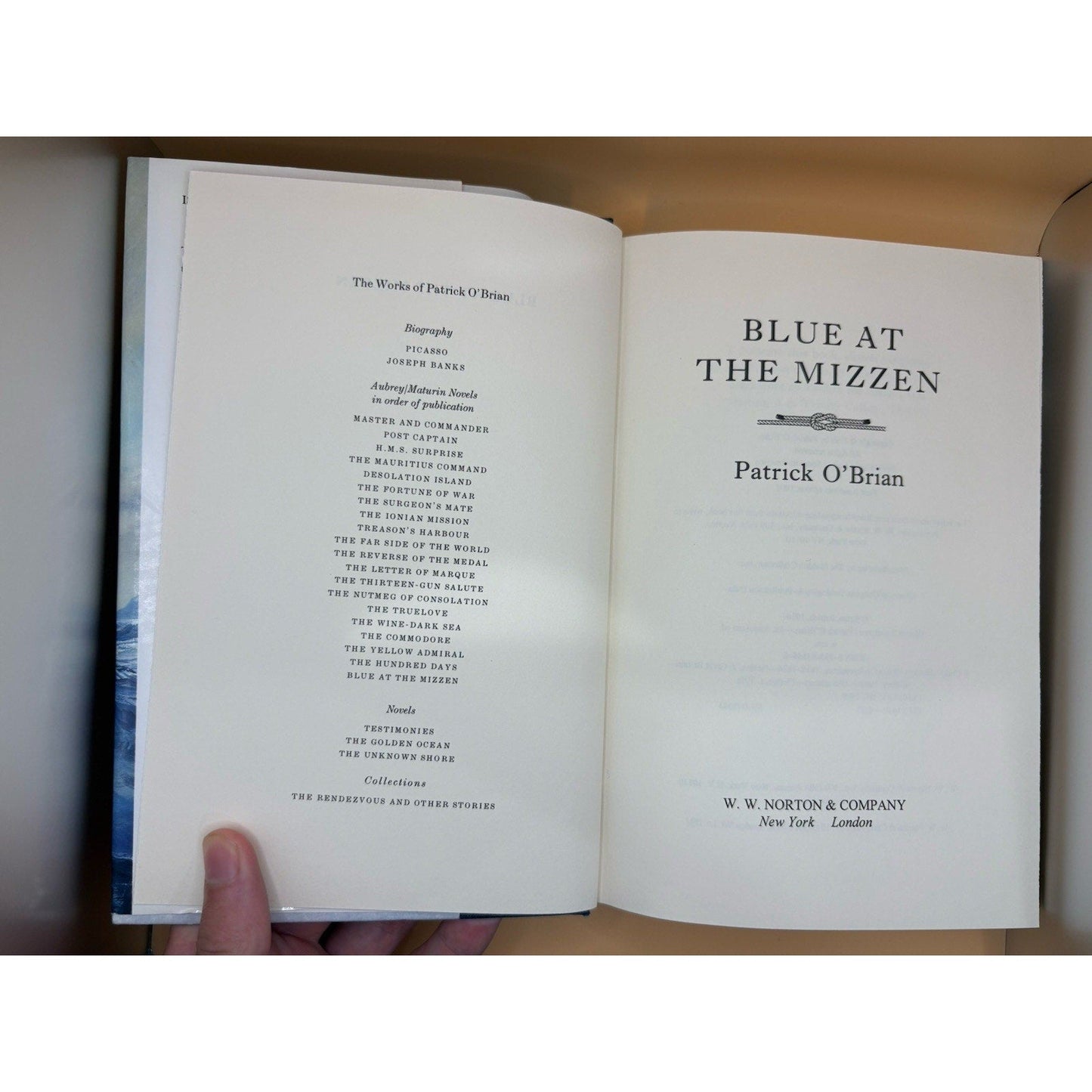 Blue at the Mizzen – Patrick O’Brian – 1999 1st American Ed HC w/ DJ - Humphrey's Book Den