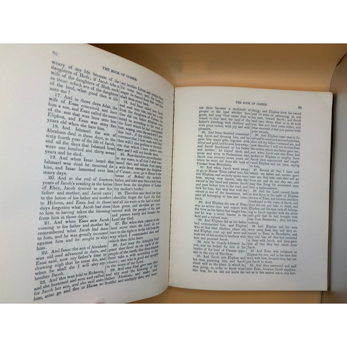 Book of Jasher 1840 Noah & Gould — Covenant People Reprint — PB Religious - Humphrey's Book Den