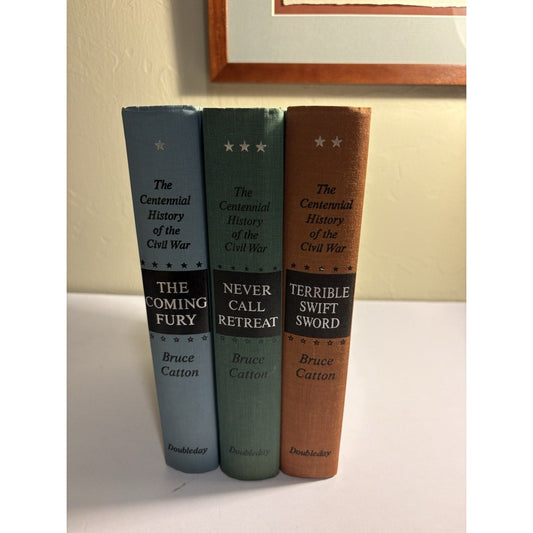 Bruce Catton Centennial History of the Civil War 3 Vol First Editions Set - Humphrey's Book Den