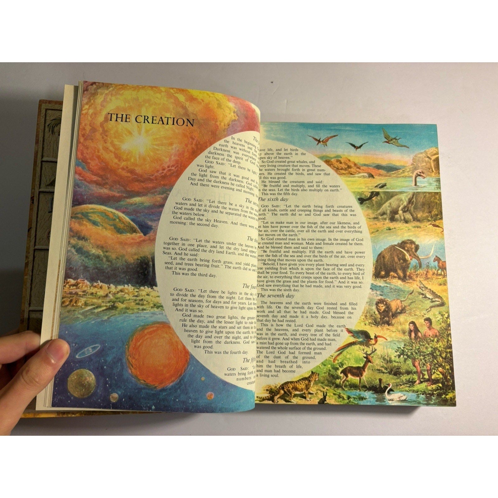 Children’s Bible Golden Press 1965 Hardcover Old New Testament Illustrated - Humphrey's Book Den