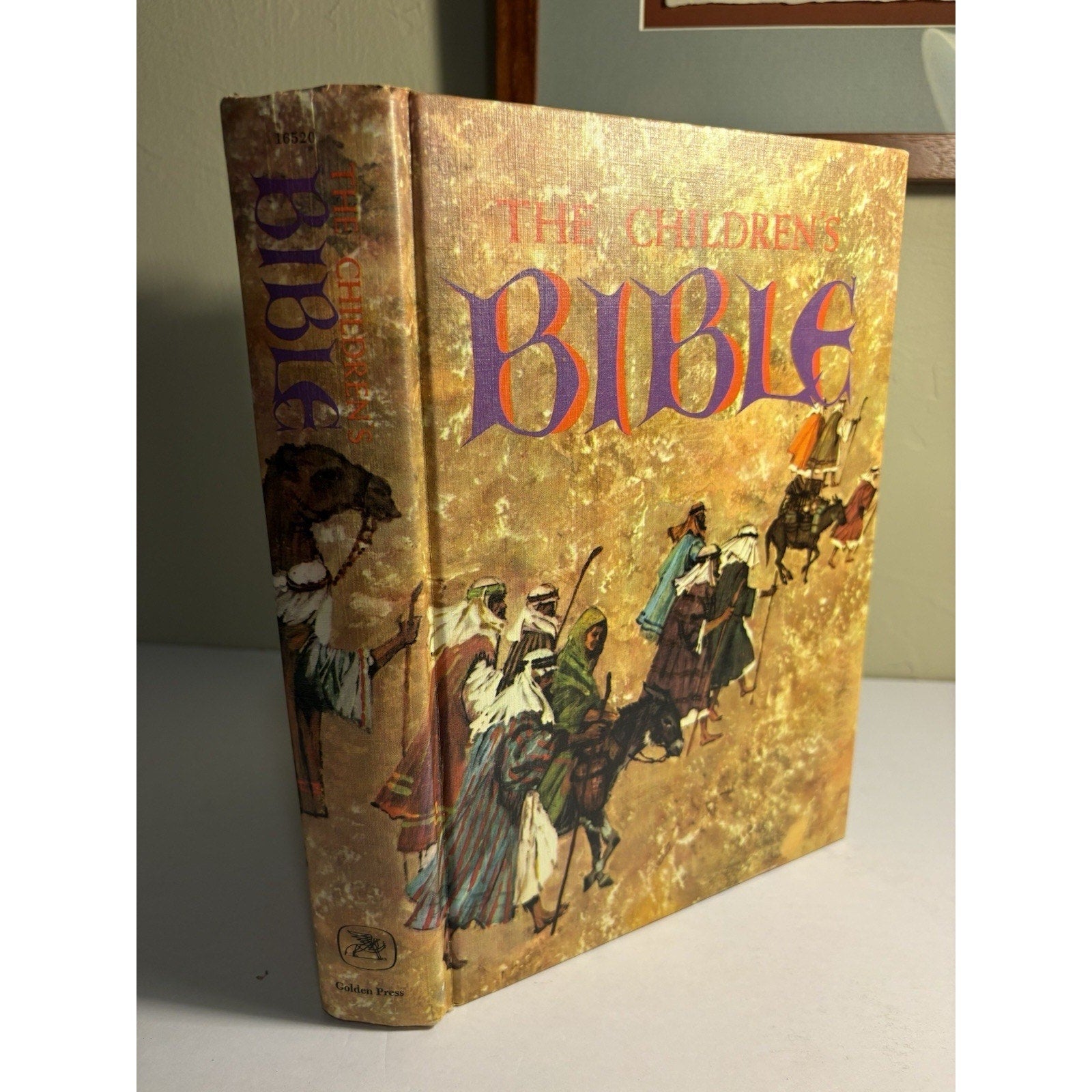 Children’s Bible Golden Press 1965 Hardcover Old New Testament Illustrated - Humphrey's Book Den
