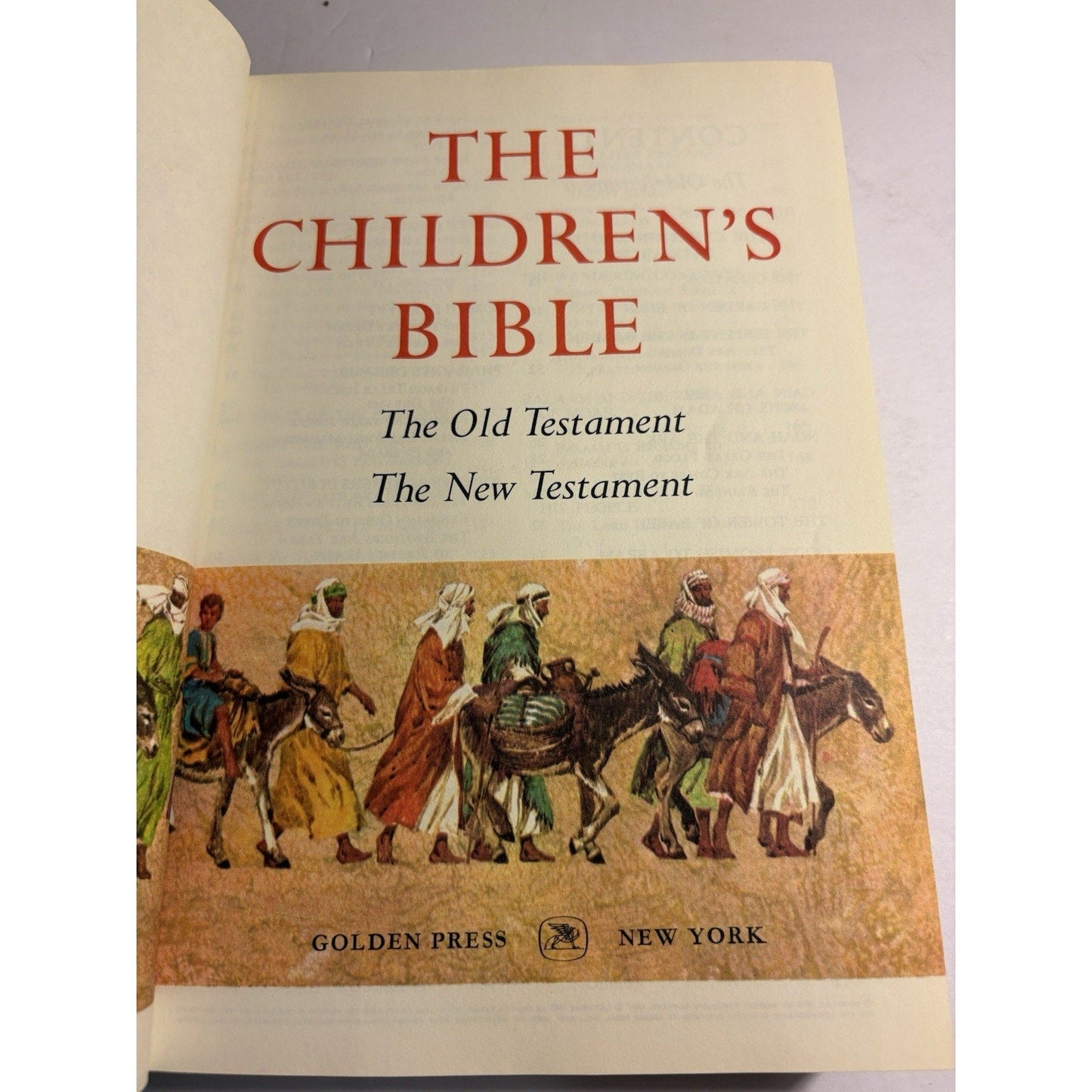Children’s Bible Golden Press 1965 Hardcover Old New Testament Illustrated - Humphrey's Book Den