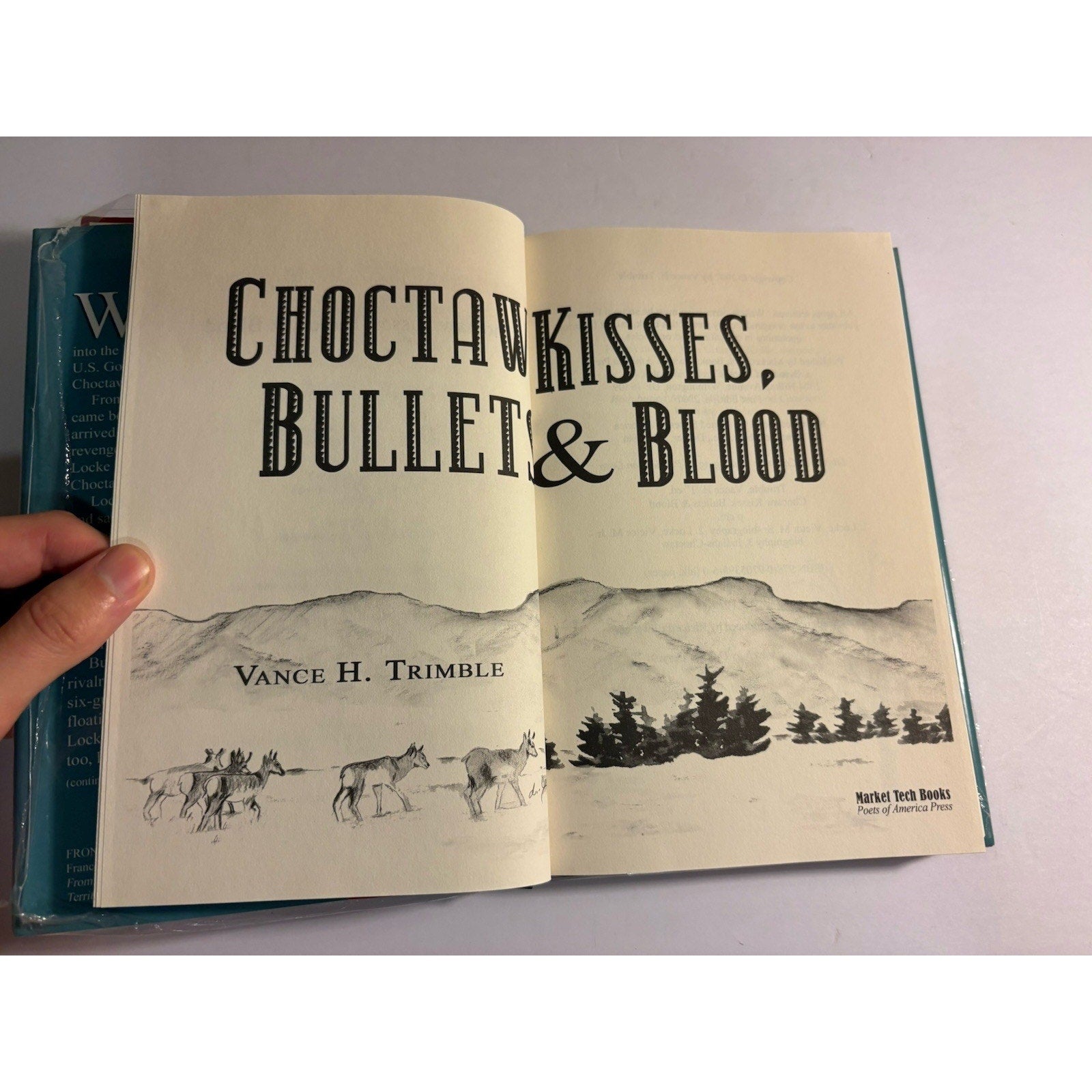 Choctaw Kisses, Bullets & Blood | Vance H. Trimble | SIGNED 1st Ed HC - Humphrey's Book Den