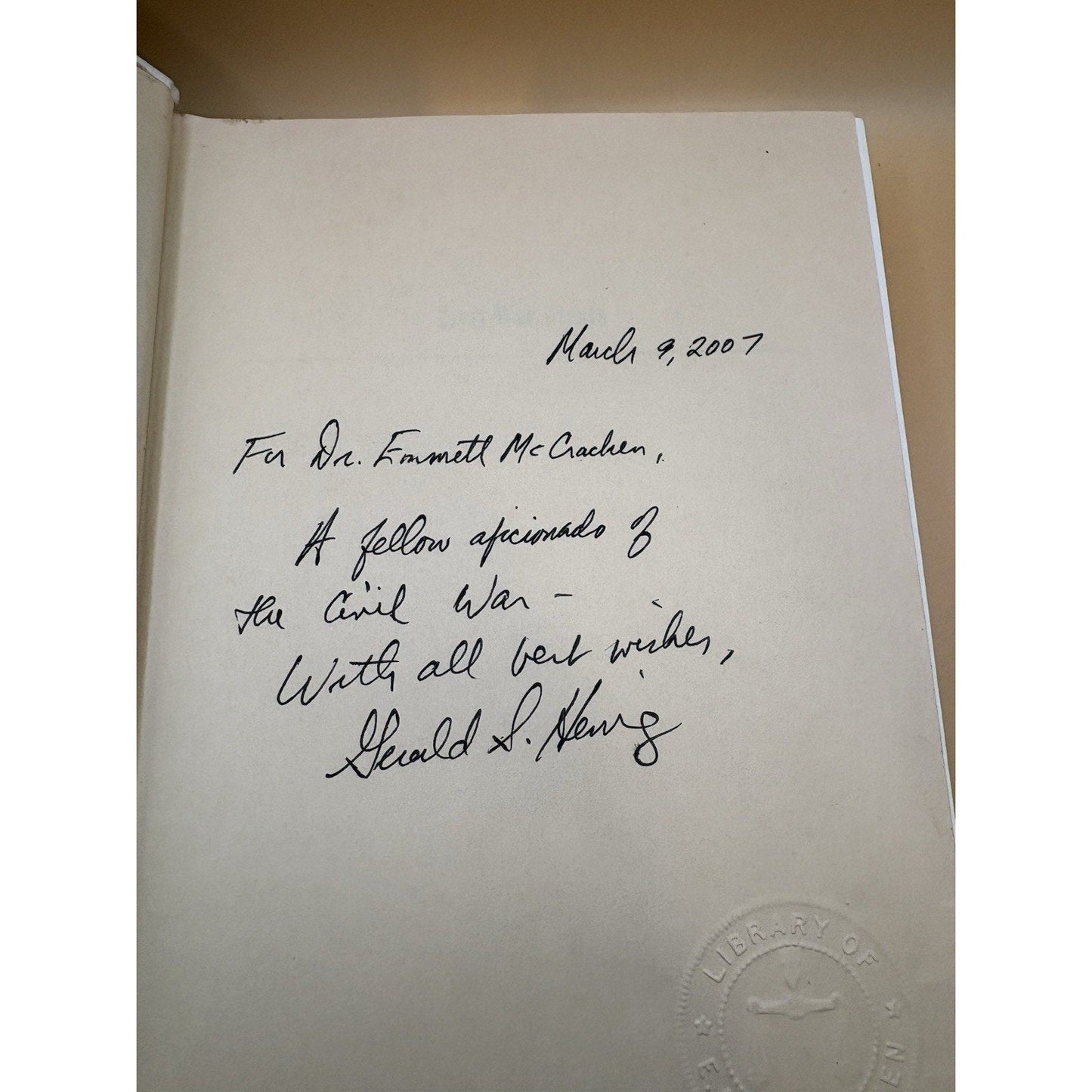 Civil War Firsts HC 2001 Stackpole 1st Ed SIGNED Gerald S. Henig DJ - Humphrey's Book Den