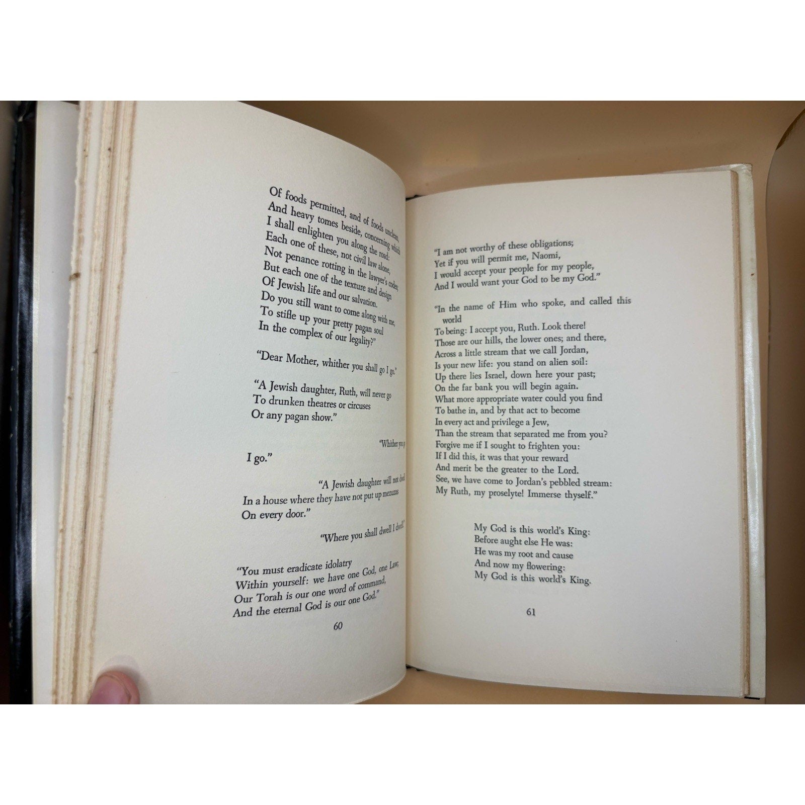 Come Under the Wings Grace Goldin 1958 1st Ed Midrash Ruth Maurice Samuel DJ - Humphrey's Book Den