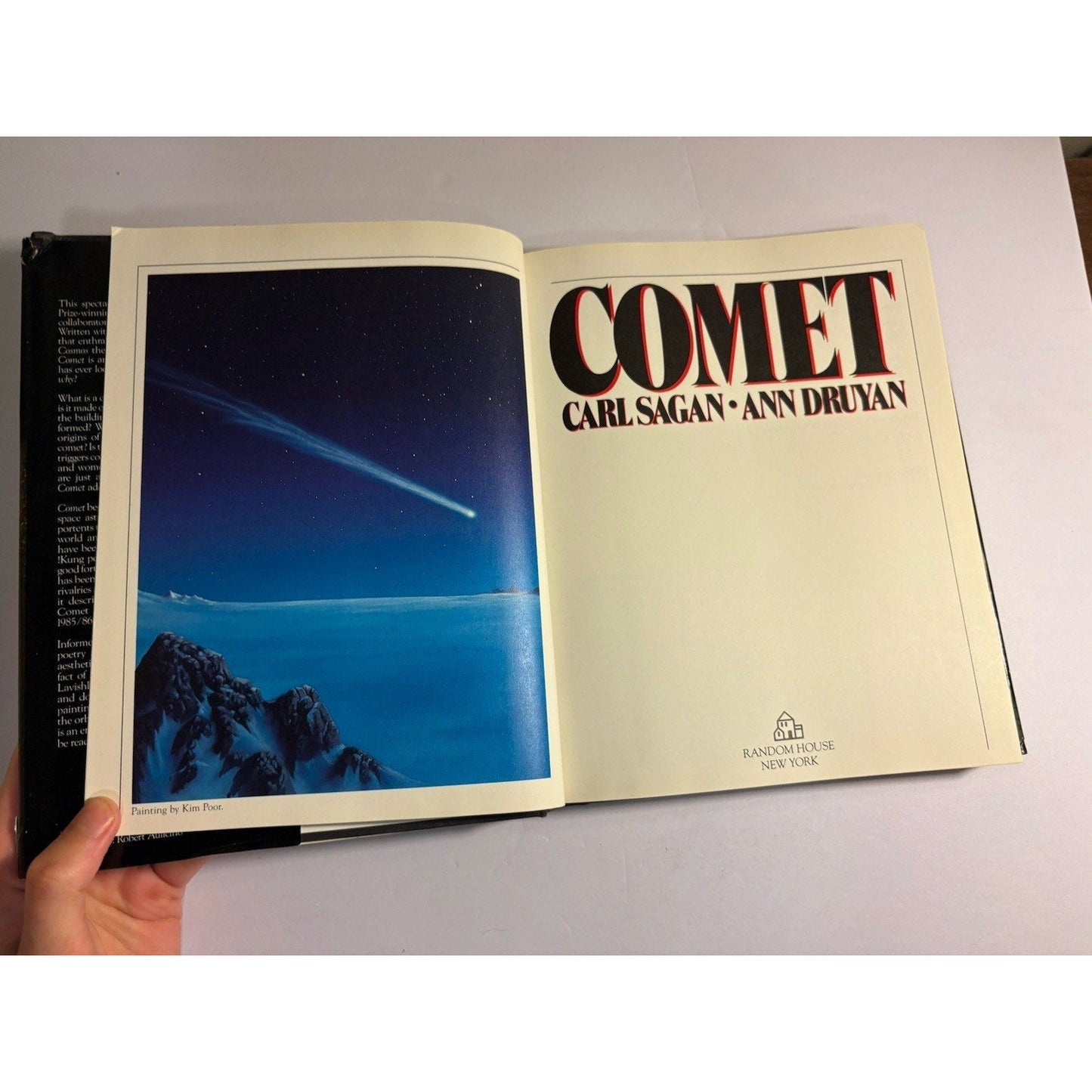 Comet Carl Sagan Ann Druyan 1985 First Edition/First Print HC DJ Random House - Humphrey's Book Den