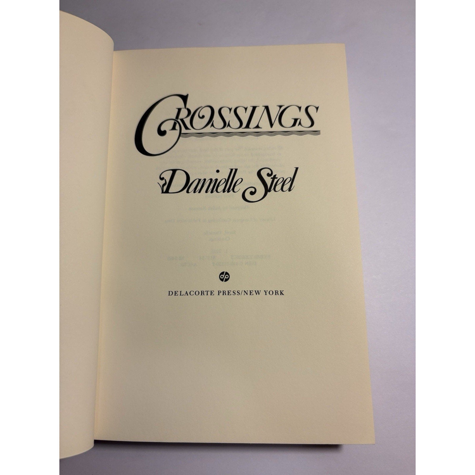 Danielle Steel Hardcover Lot 3 First Printings Crossings Wings Echoes - Humphrey's Book Den