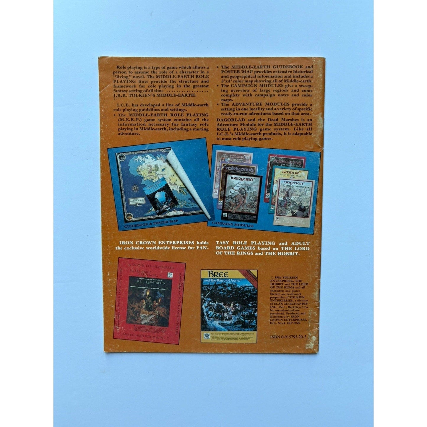 D&D Dagorlad and the Dead Marshes ICE 8020 1984 MERP Tolkien Module Complete - Humphrey's Book Den