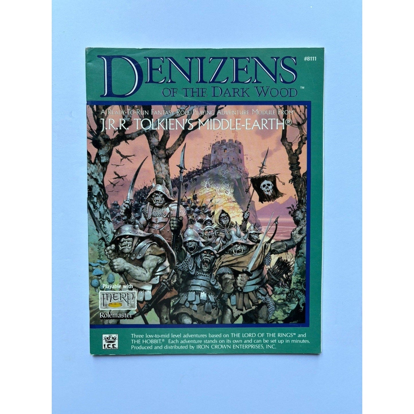 D&D Denizens of the Dark Wood ICE 8111 1989 MERP Tolkien RPG Module Complete - Humphrey's Book Den